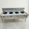Bếp ga công nghiệp 4 họng có chân